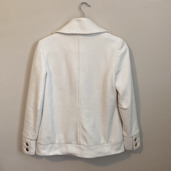 Vaute Couture plush cream short pea coat - size XS Made in USA vegan - Picture 2 of 16